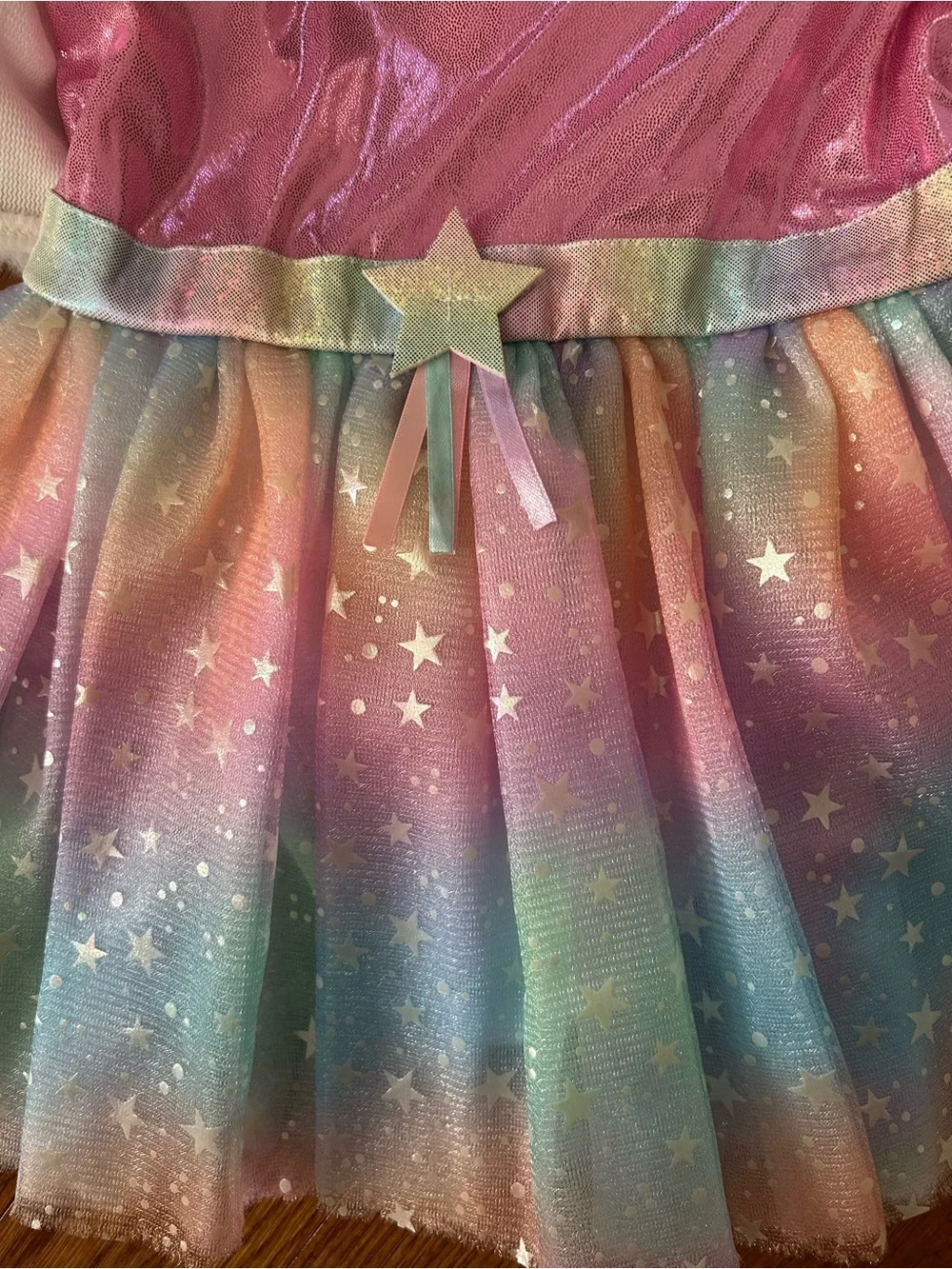 White Faux Fur Unicorn Costume, Pastel Rainbow Tulle Skirt, Unicorn Head Hood 2T